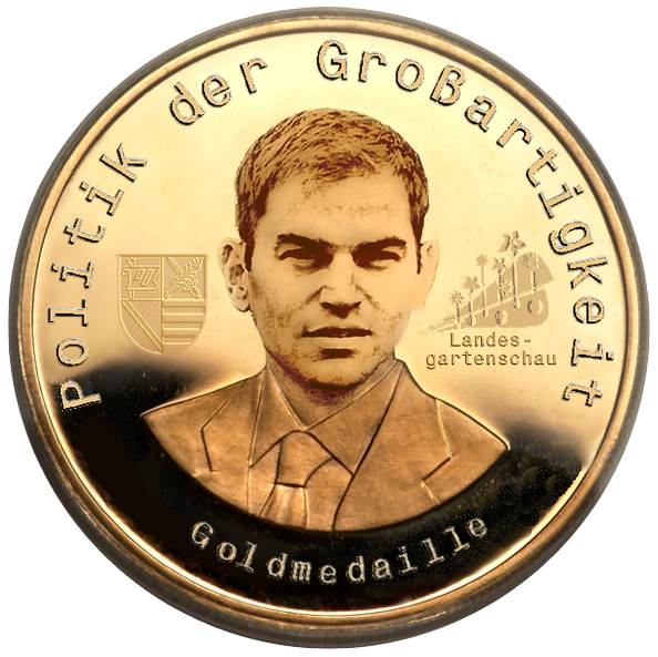 Medaille - Politik der Großartigkeit