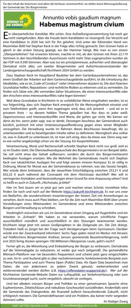 Kolumne: Alles richtig gemacht!